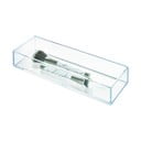 Dėklas daiktams iDesign Clarity, 30,5 x 10 cm, galima krauti vieną ant kito 
