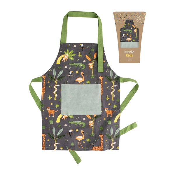 Vaikiška prijuostė iš medvilnės Jungle – Ladelle-image-2