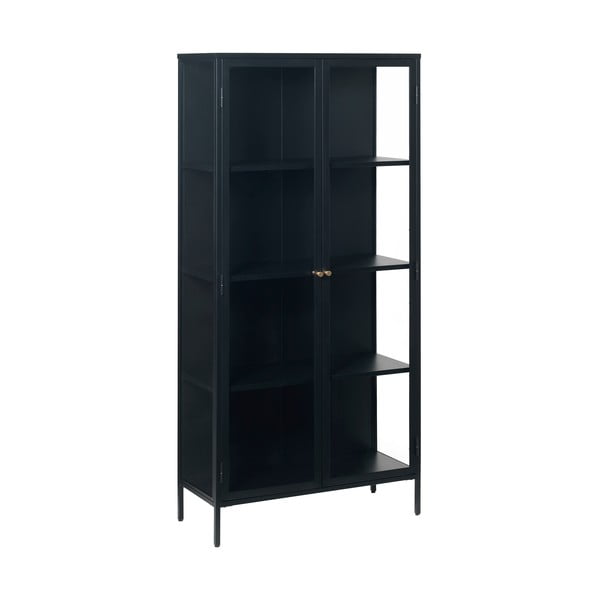 Iš metalo vitrina juodos spalvos 90x190 cm Carmel – Unique Furniture-image-2