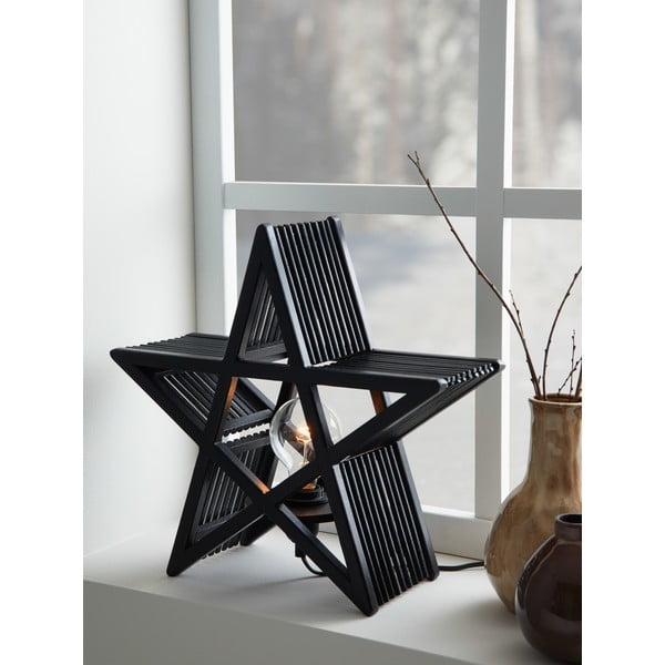 Šviečianti Kalėdų dekoracija juodos spalvos Bamboo – Markslöjd-image-1