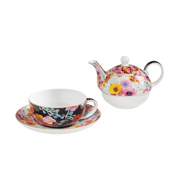 "Maxwell & Williams Bloems" kaulinio porceliano arbatinuko ir puodelių rinkinys