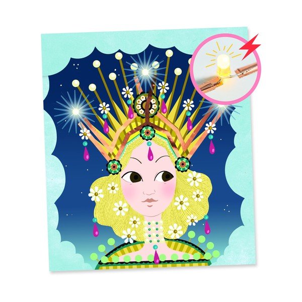 3 šviečiančių Djeco Royal Crown paveikslėlių rinkinys-image-1
