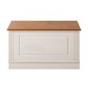 Iš pušies masyvo skrynia baltos spalvos 80x45 cm Anita – Støraa
