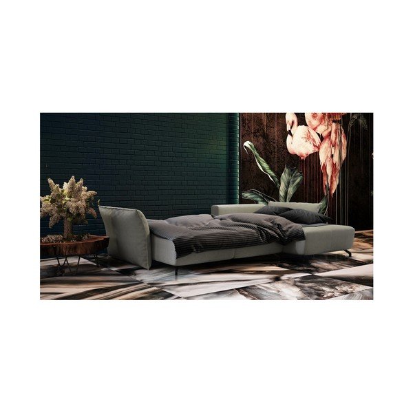 Šviesiai pilka sofa-lova Devichy Hermes John, dešinysis kampas-image-4
