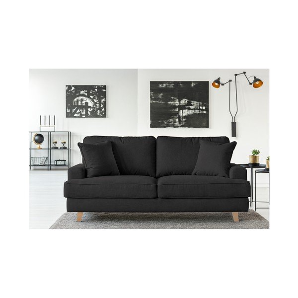 Juodos spalvos sofa dviems Cosmopolitan design Madrid-image-3