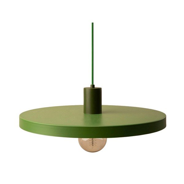 Žalios spalvos iš metalo kabantis šviestuvas ø 40 cm Ori – Micadoni 
