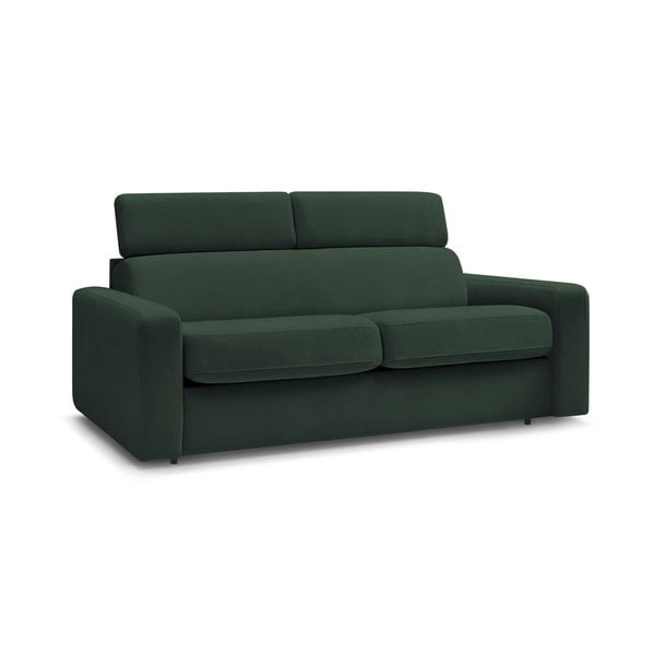Sulankstoma sofa tamsiai žalios spalvos 195 cm Monaco – Bobochic Paris-image-1
