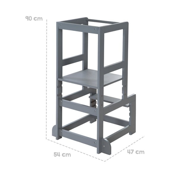 Pilkos spalvos mokymosi bokštas – Roba-image-2