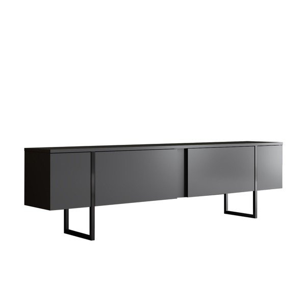 TV spintelė antracito spalvos 180x30 cm Luxe – Kalune Design