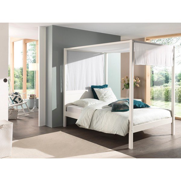 Iš medvilnės baldakimas baltos spalvos – Vipack-image-1