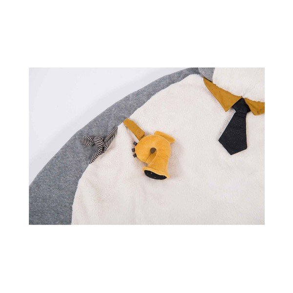Pilkos ir kreminės spalvos vaikiškas žaidimų kilimėlis Les Moustaches - Moulin Roty-image-2