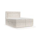 Spyruoklinė lova kreminės spalvos su sandėliavimo vieta 200x200 cm Imagine – Maison de Rêve