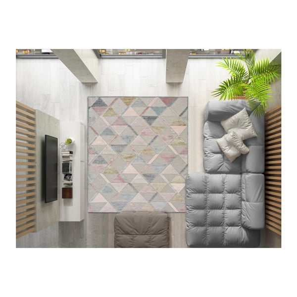 Pilkas kilimas Universal Margot Triangle, 160 x 230 cm-image-2