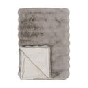 Pilkos spalvos/smėlio spalvos iš dirbtinio kailio antklodė ir pledas 130x180 cm Galena – House Nordic