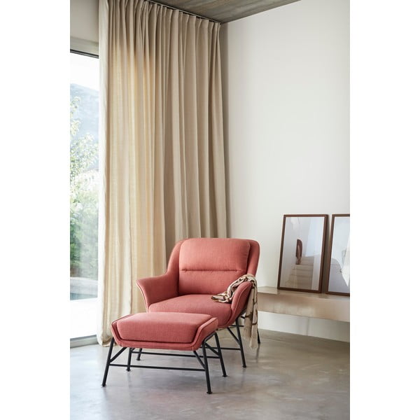 Rožinė taburetė Teulat Sadira-image-1