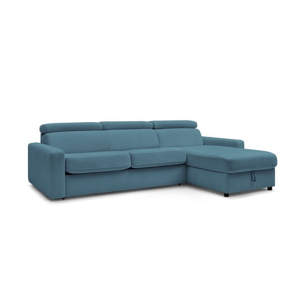 Sulankstoma kampinė sofa mėlynos spalvos (kintama) Monaco – Bobochic Paris-image-4
