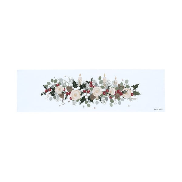 Stalo takelis iš medvilnės su Kalėdų motyvu 40x140 cm Fir Branches – Butter Kings