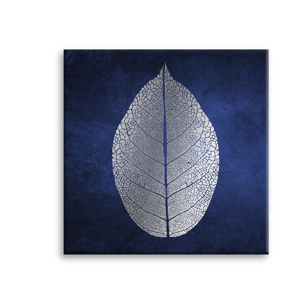 Paveikslas Styler Canvas Silver Uno White Leaf, 60 x 60 cm-image-2