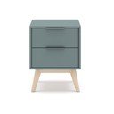 Pilkai žalios spalvos naktinis staliukas Pisco – Marckeric