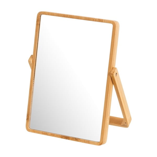 Kosmetinis veidrodis su bambukiniu rėmu 20x27 cm – Casa Selección
