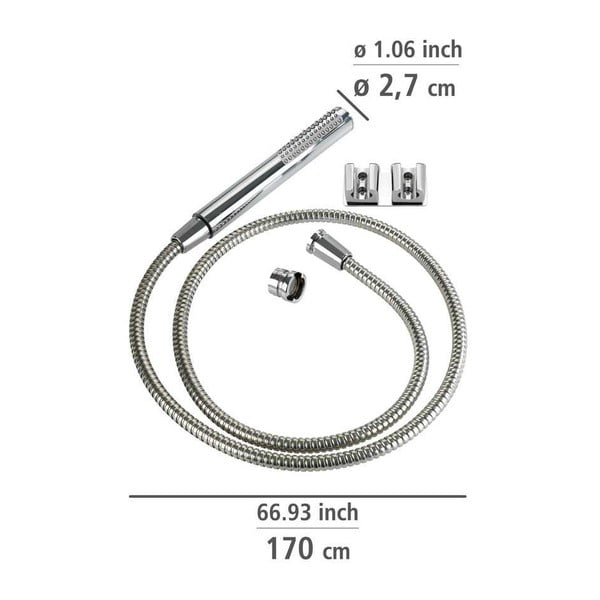 Dušo žarna praustuvui su dvigubu sieniniu laikikliu Wenko-image-3