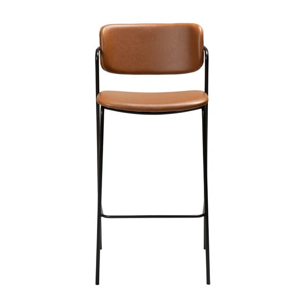 Ruda baro kėdė iš dirbtinės odos DAN-FORM Denmark Zed, aukštis 107 cm-image-2