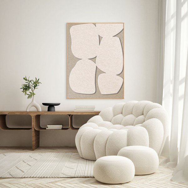 3D paveikslas su rėmeliu/sugeriantis garsą 90x120 cm Stone Path 1 – Malerifabrikken-image-1