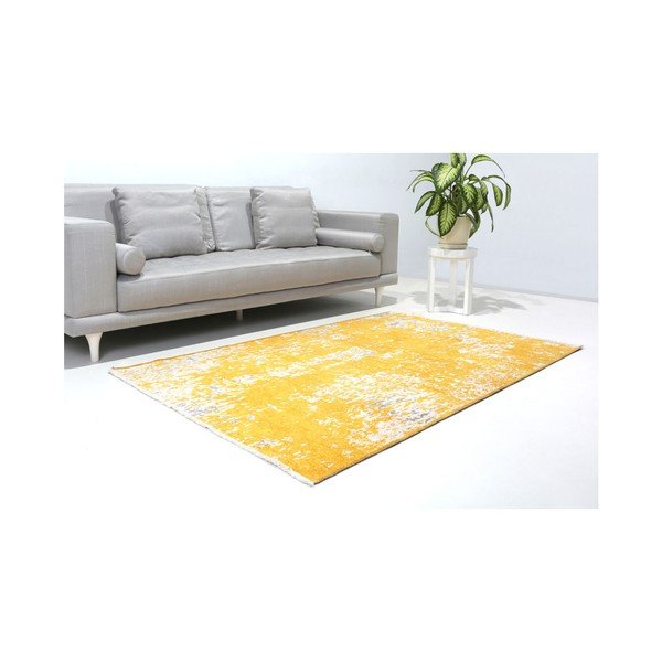 Dvipusis geltonai pilkas kilimas "Vitaus Manna", 125 x 180 cm-image-2