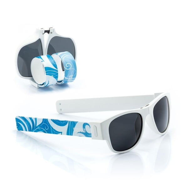 Mėlynai balti InnovaGoods Sunfold ST3 akiniai nuo saulės