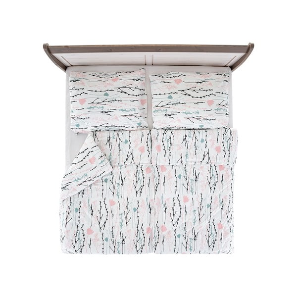 Viengulė patalynė baltos spalvos iš banguotos tekstūros 140x200 cm Top Class – B.E.S.-image-2