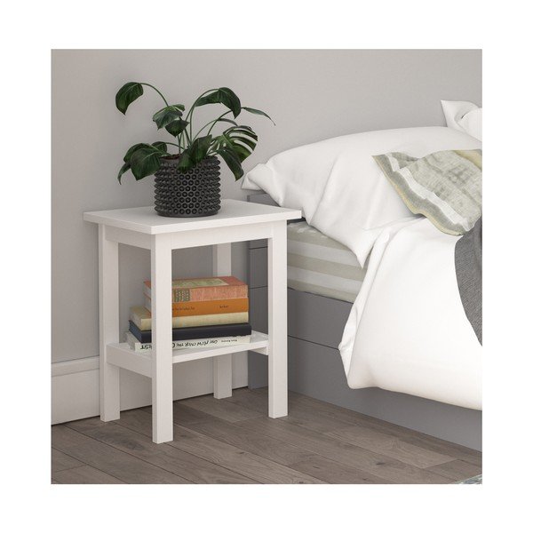 Baltas naktinis staliukas Støraa Trento-image-1