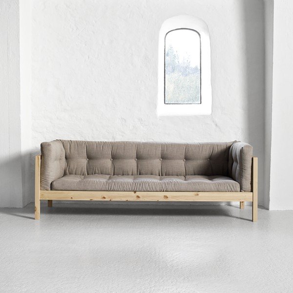 Sofa trims asmenims "Karup Fusion Natural/Linoso Light Grey-image-1