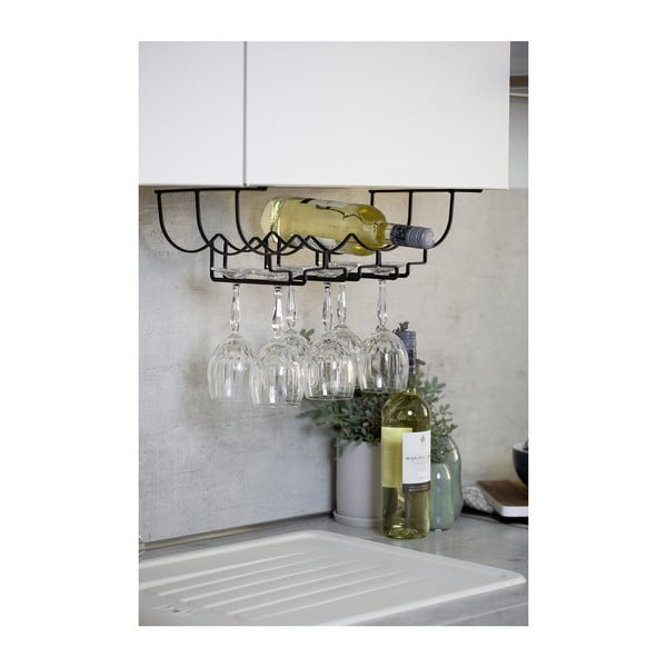 Juodas metalinis stovas stiklinėms Wenko-image-2