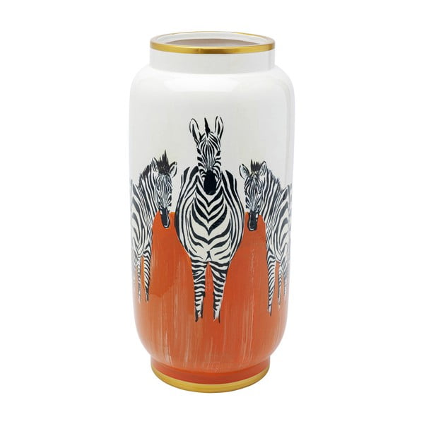 Vaza Kare Design Orange Zebras, aukštis 39 cm