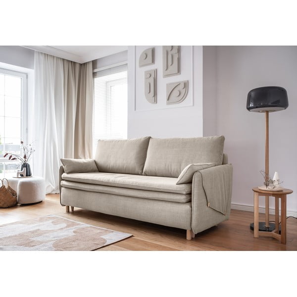 Sulankstoma sofa smėlio spalvos 207 cm Simon – Miuform-image-3