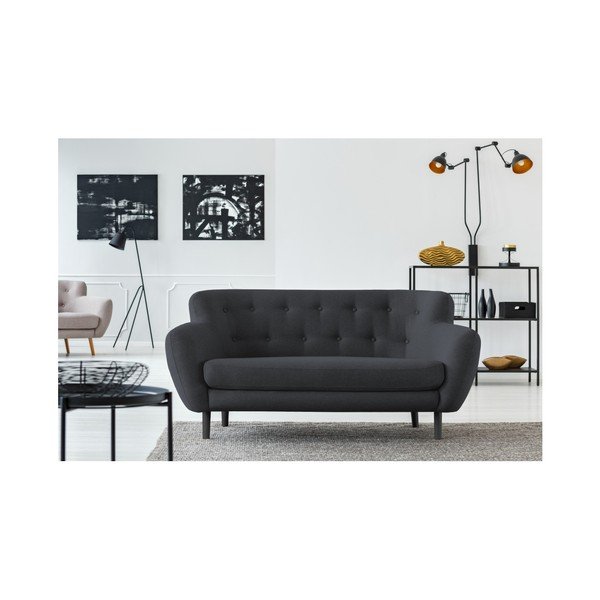 Tamsiai pilka sofa Cosmopolitan design Hampstead, 162 cm-image-4