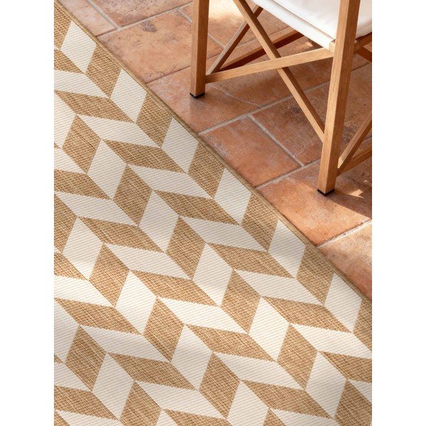 Kreminės spalvos/natūralios spalvos lauko kilimas 80x200 cm Haringey Terrick – Ted Baker-image-2