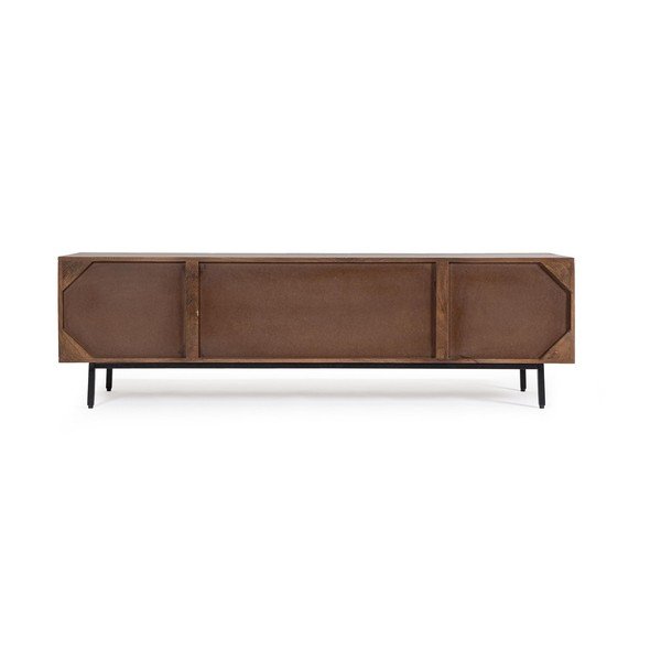 Natūralios spalvos iš mango masyvo TV spintelė 170x50x40 cm Tadita – Bizzotto-image-4
