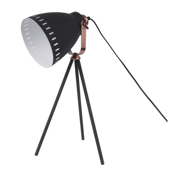 Juodas stalinis šviestuvas su vario spalvos detalėmis "Leitmotiv Mingle