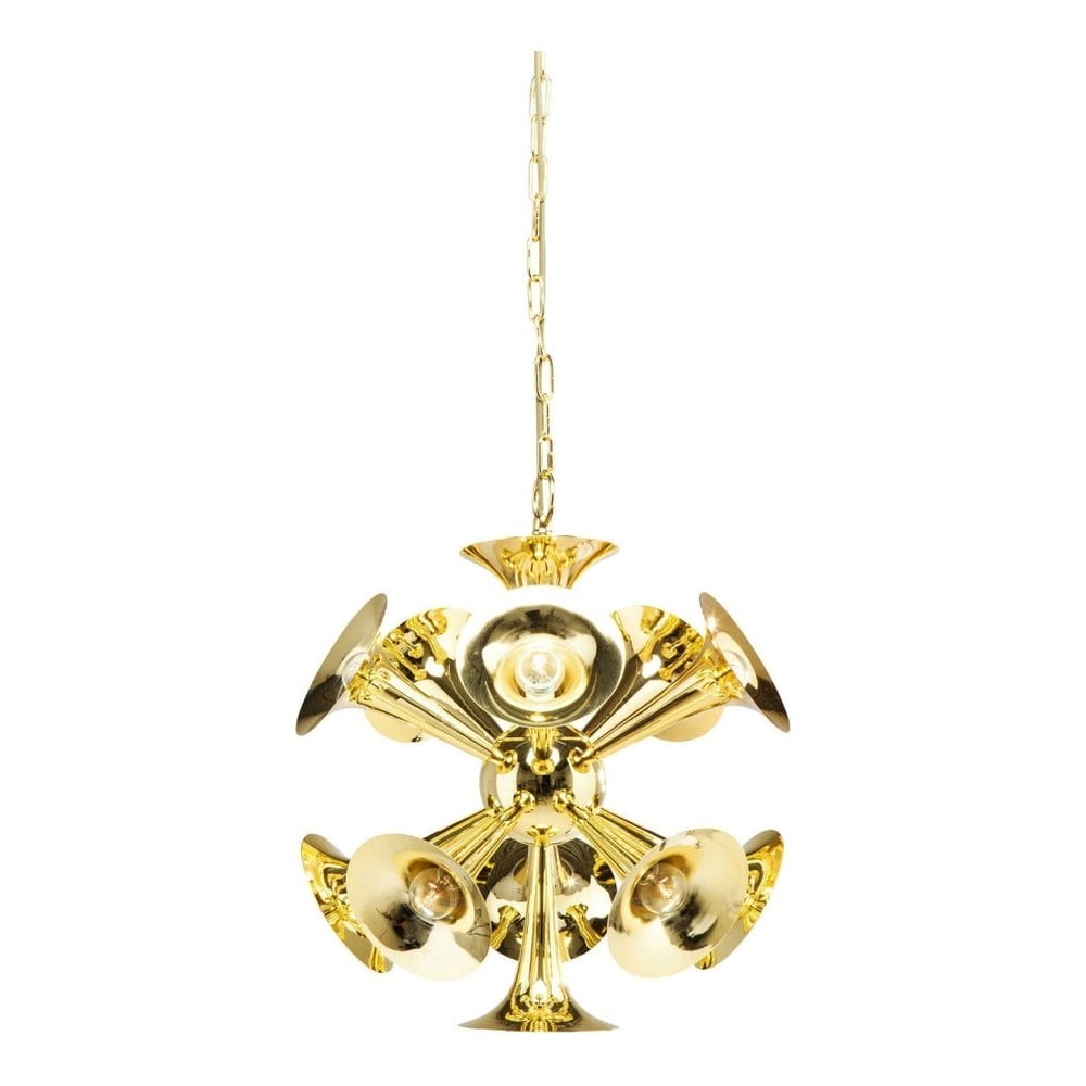 Pakabinamas aukso spalvos šviestuvas "Kare Design Trumpets