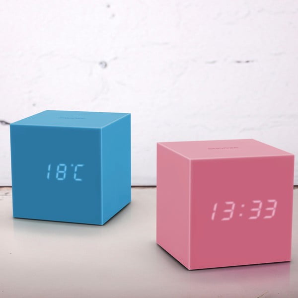 Rožinis LED žadintuvas "Gingko Gravity Cube-image-1