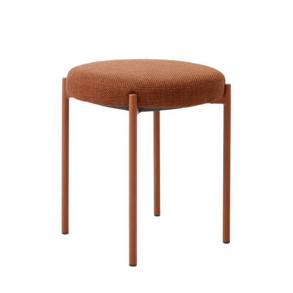 Terakotos spalvos iš metalo taburetė Pelican – Unique Furniture