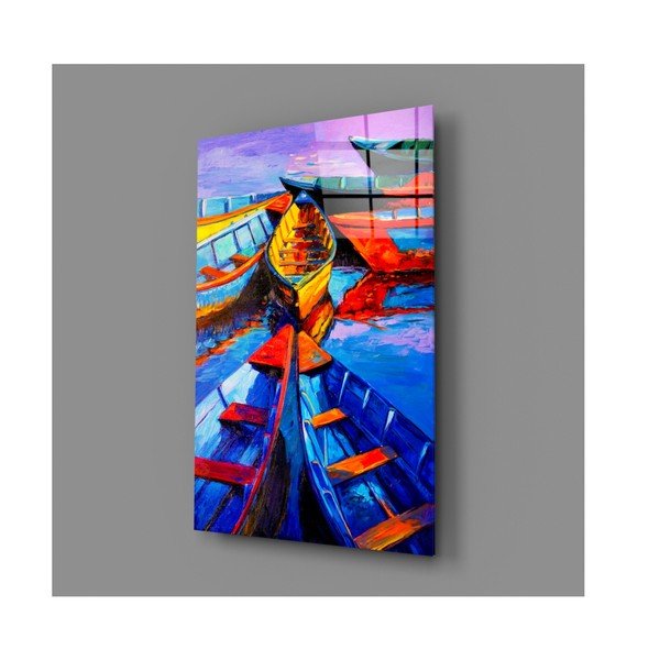 Paveikslas ant stiklo Insigne Boats-image-4