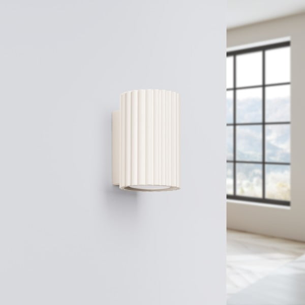 Kreminės spalvos sieninė lempa Gleam – Sollux-image-3