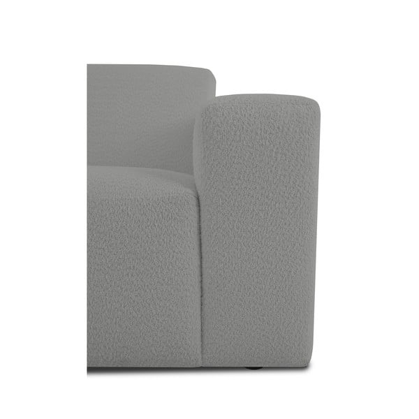 Iš boucle kampinė sofa pilkos spalvos („U“ formos) Roxy – Scandic-image-4
