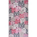 Vaikiškas kilimas rožinės spalvos 160x230 cm Silly Cats – Vitaus