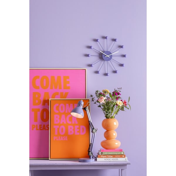 Stalinis šviestuvas violetinės spalvos (aukštis 52 cm) su metaliniu gaubtu Funky Hobby – Leitmotiv-image-1