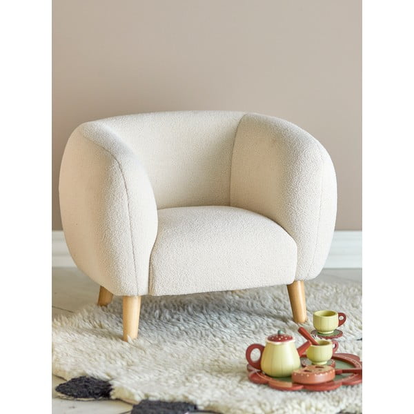 Vaikiškas krėslas baltos spalvos Cade – Bloomingville Mini-image-1