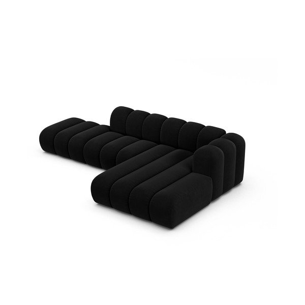 Kampinė sofa antracito spalvos (su dešiniuoju kampu) Lupine – Micadoni Home-image-2