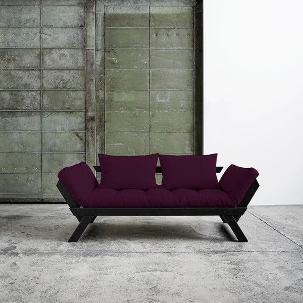 Kintama sofa "Karup Bebop Black/Purple Plum